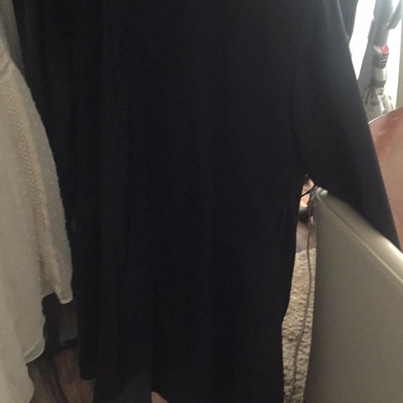 Black spring fall trench coat - Picture 2 of 2